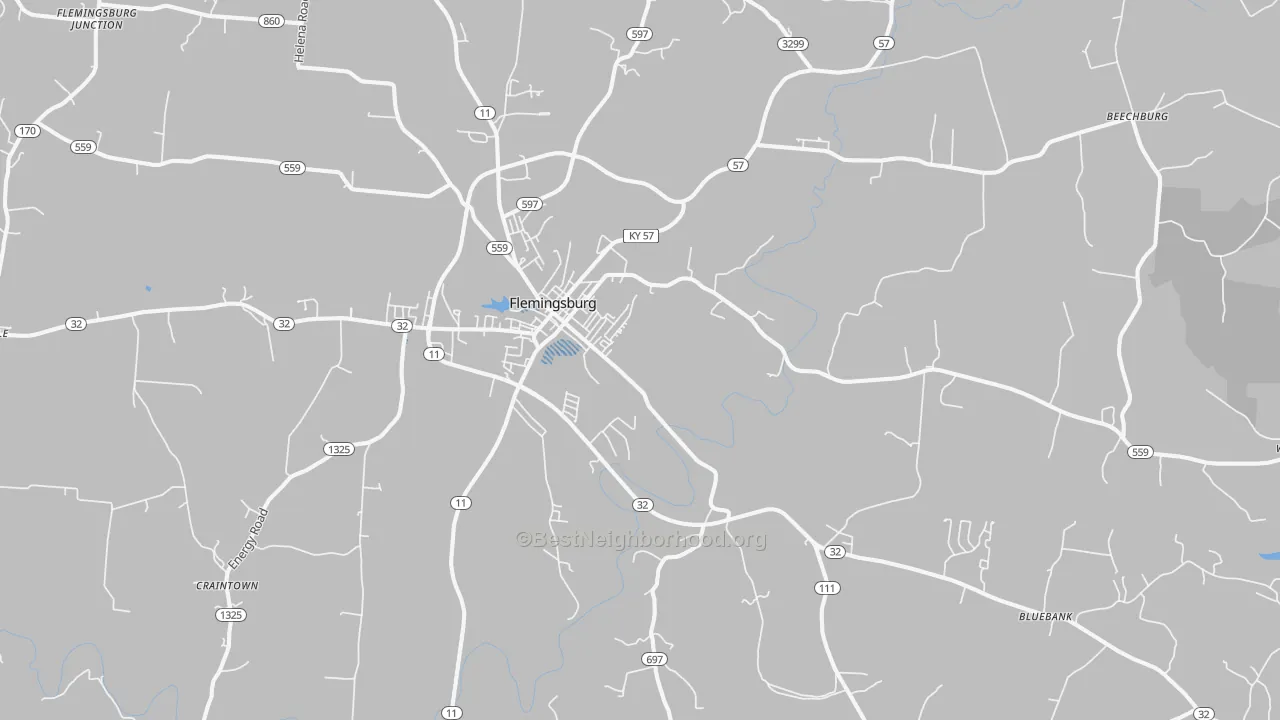 Transit Grade map of 41041, KY