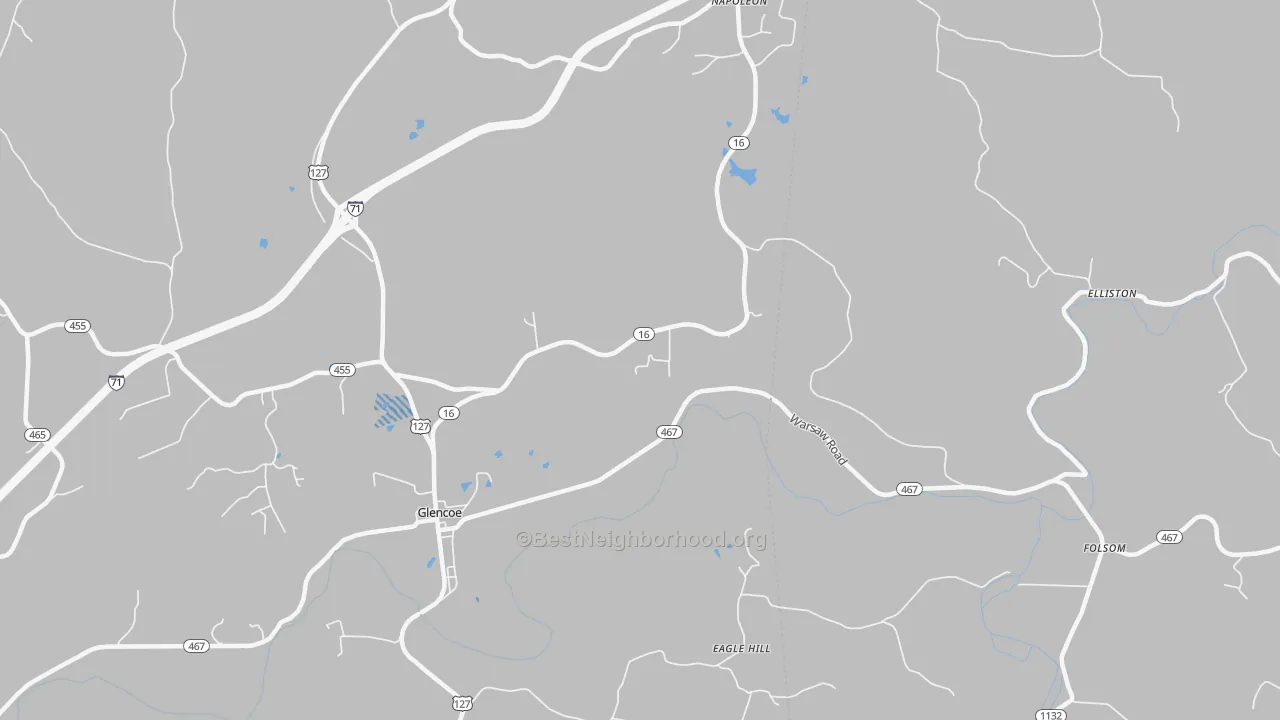 Transit Grade map of 41046, KY