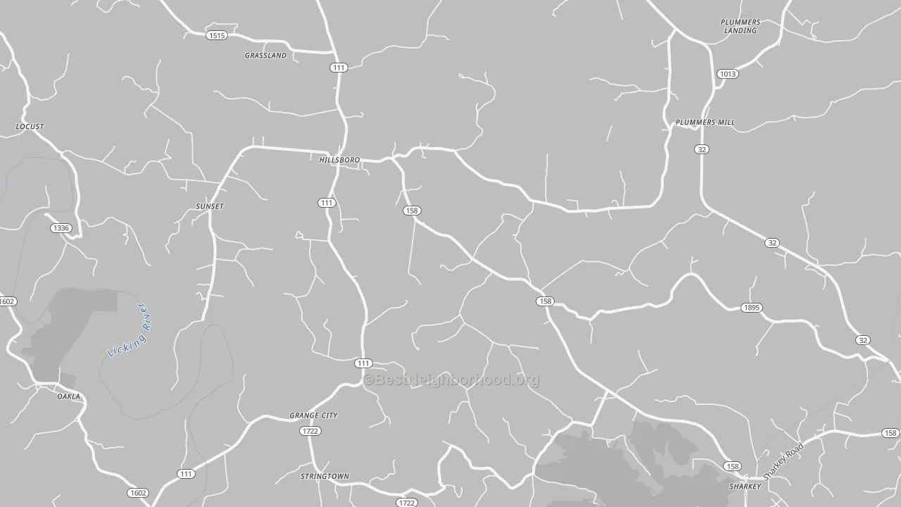 Transit Grade map of 41049, KY