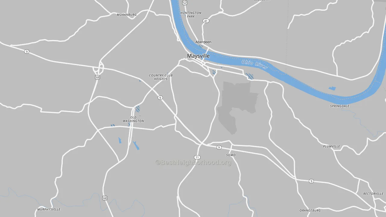 Transit Grade map of 41056, KY