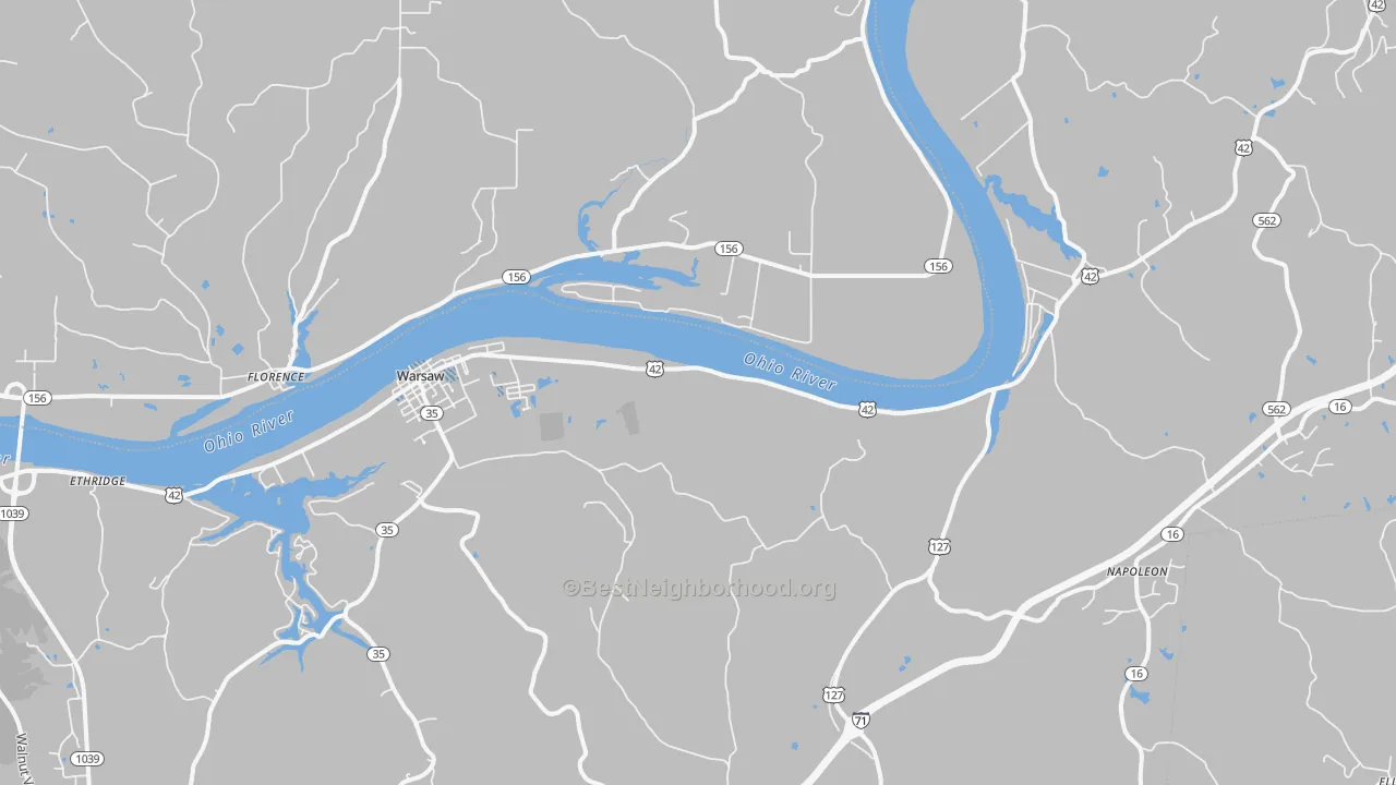 Transit Grade map of 41095, KY