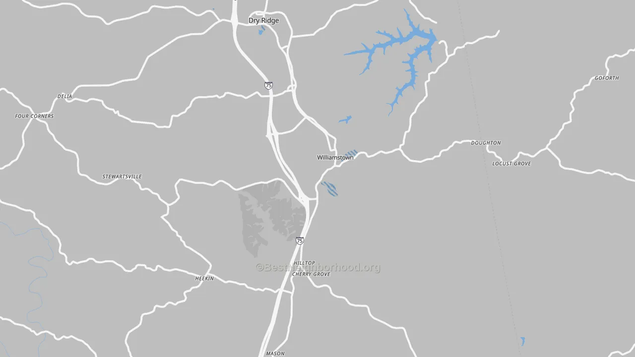 Transit Grade map of 41097, KY