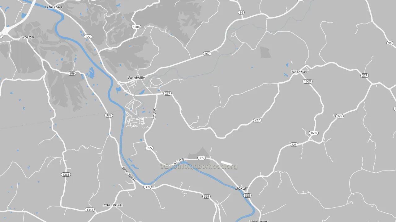 Transit Grade map of 41098, KY