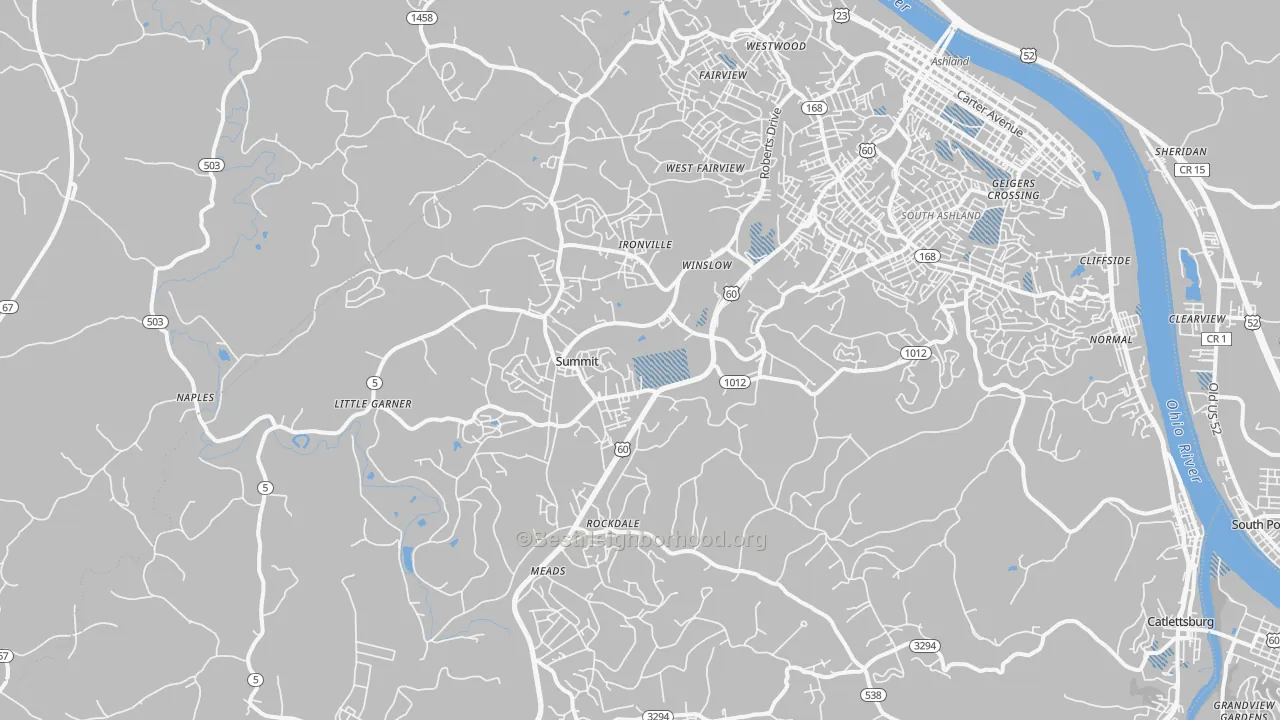 Transit Grade map of 41102, KY