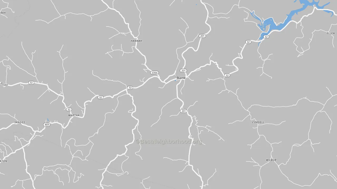 Transit Grade map of 41124, KY