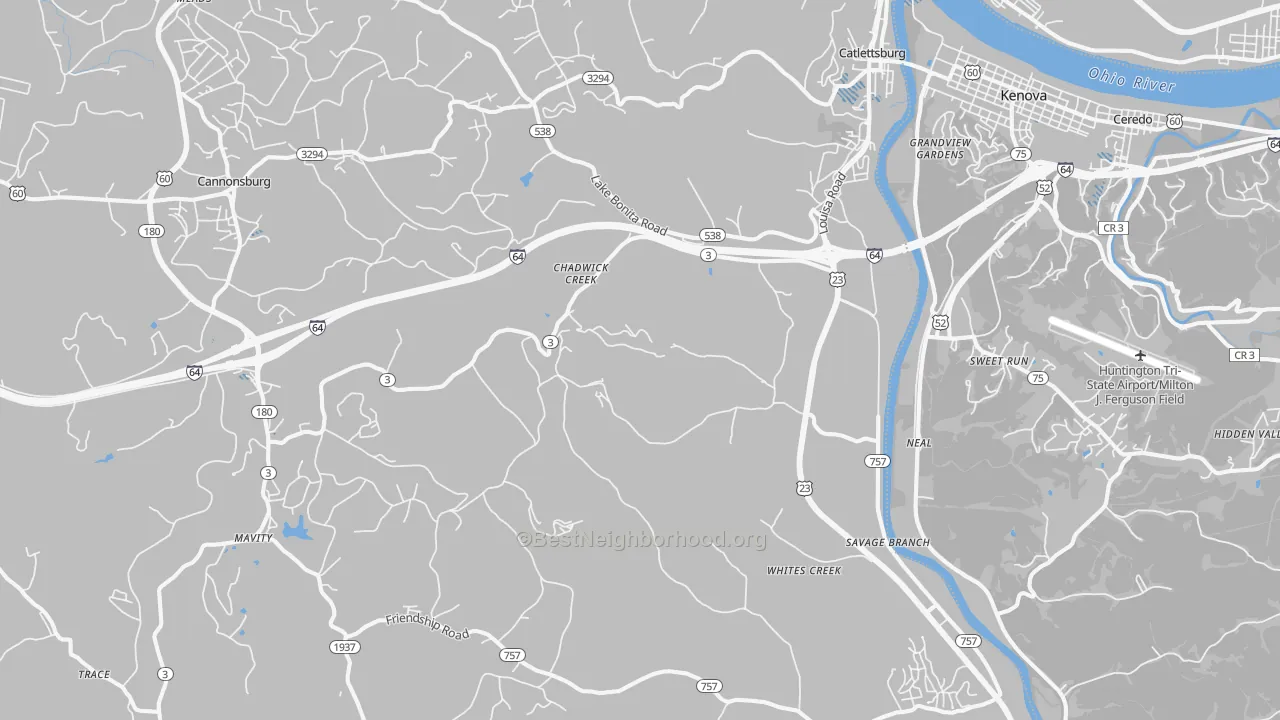 Transit Grade map of 41129, KY