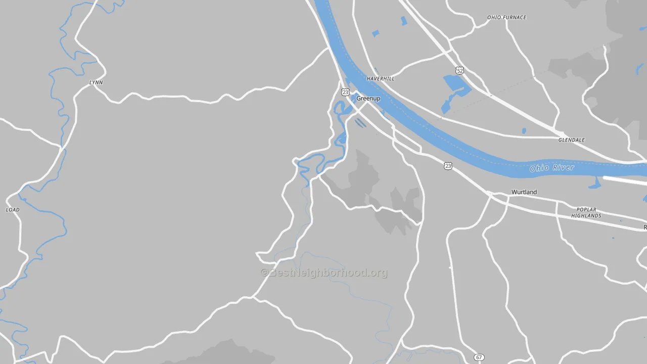 Transit Grade map of 41144, KY