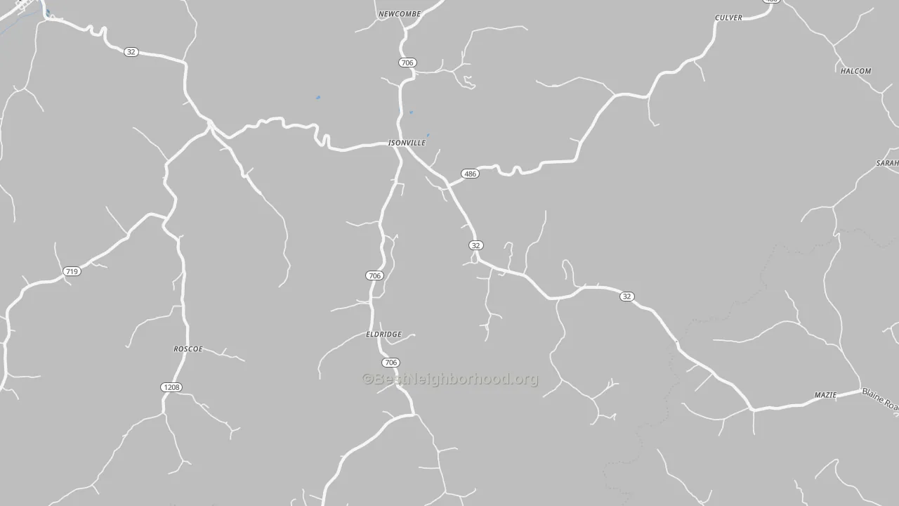 Transit Grade map of 41149, KY