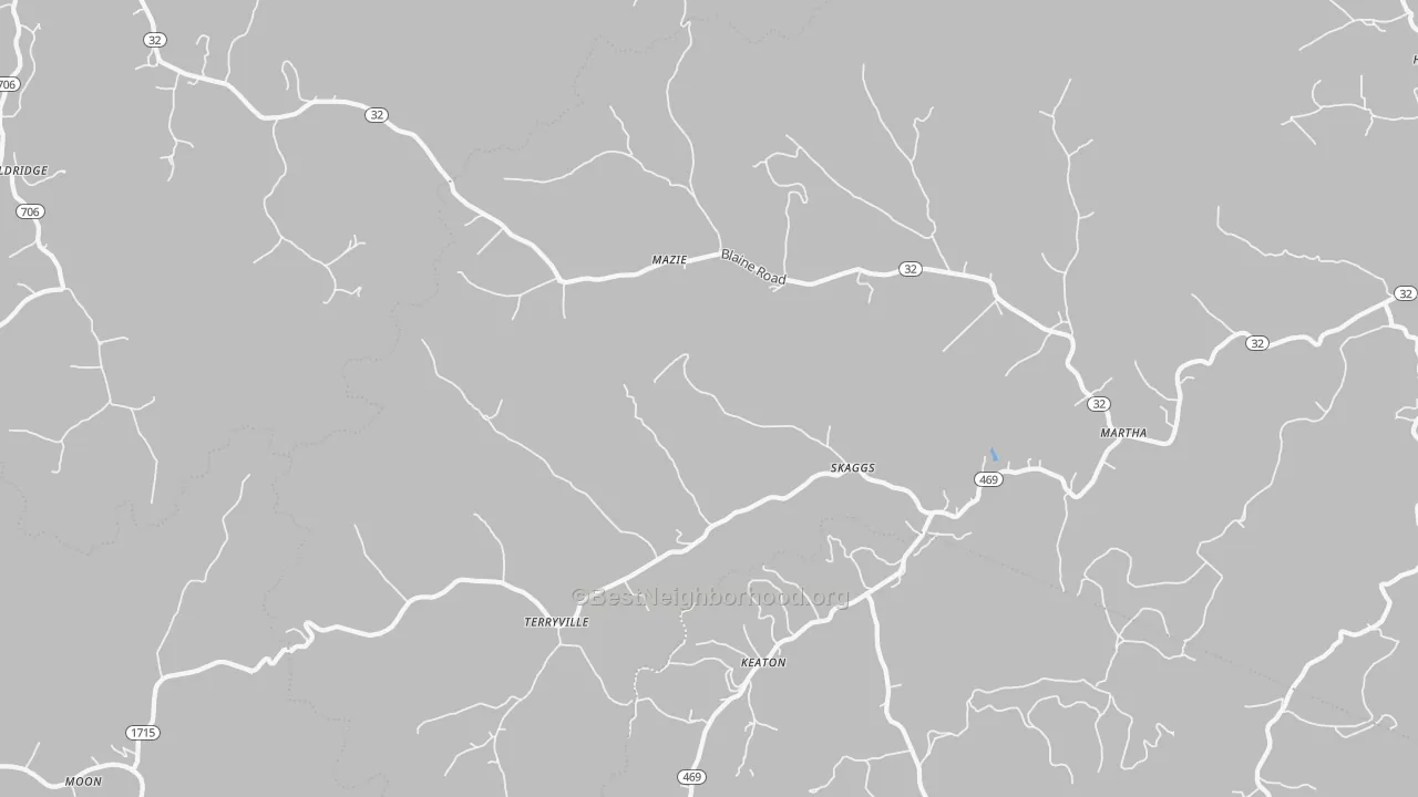 Transit Grade map of 41159, KY