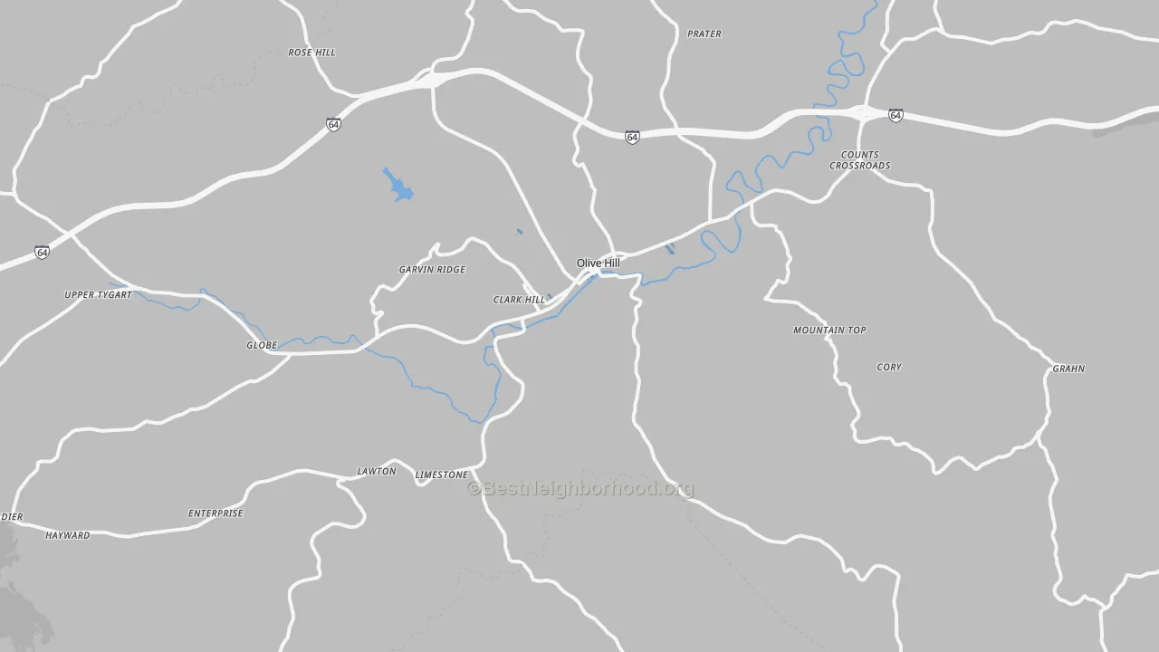 Transit Grade map of 41164, KY