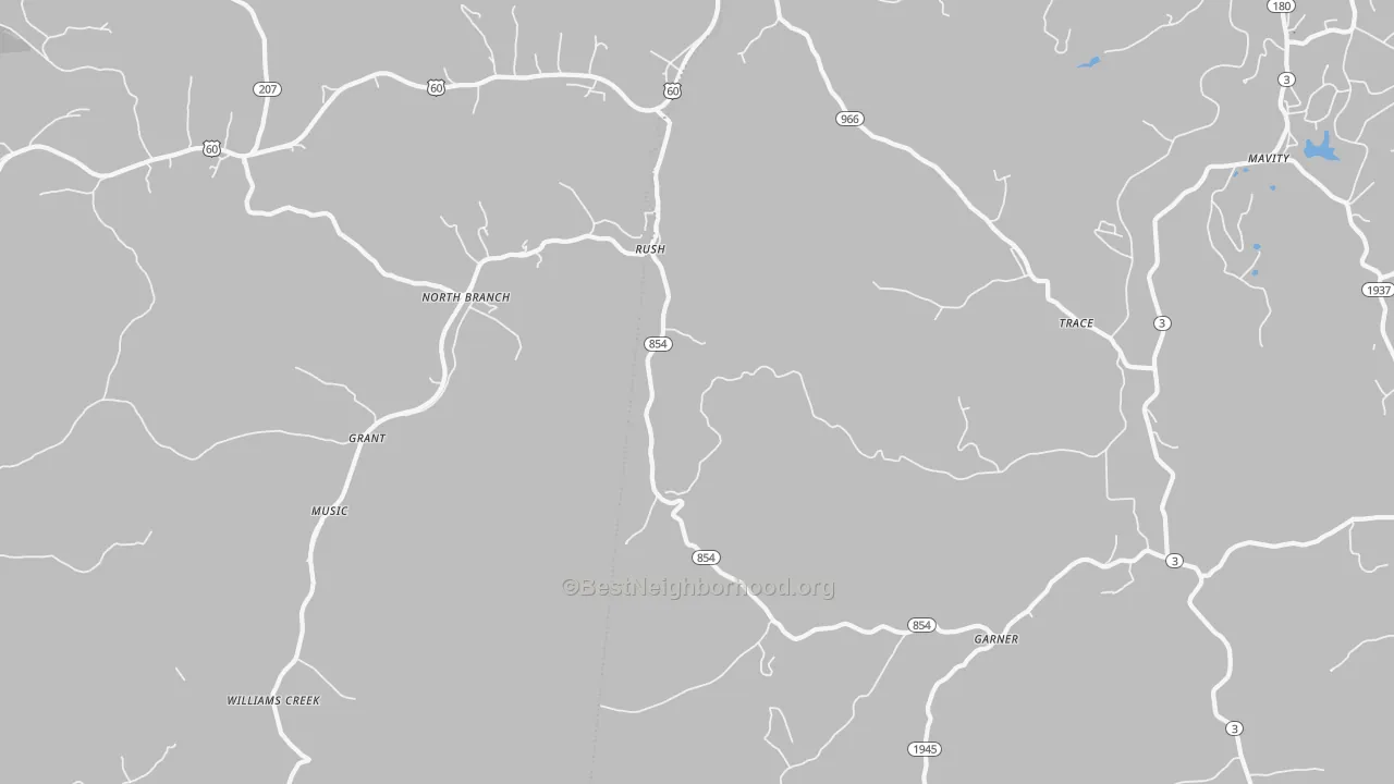 Transit Grade map of 41168, KY