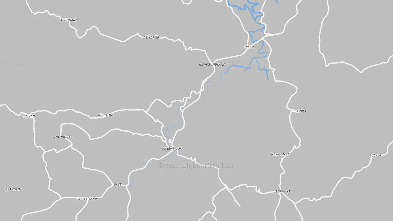 Transit Grade map of 41171, KY