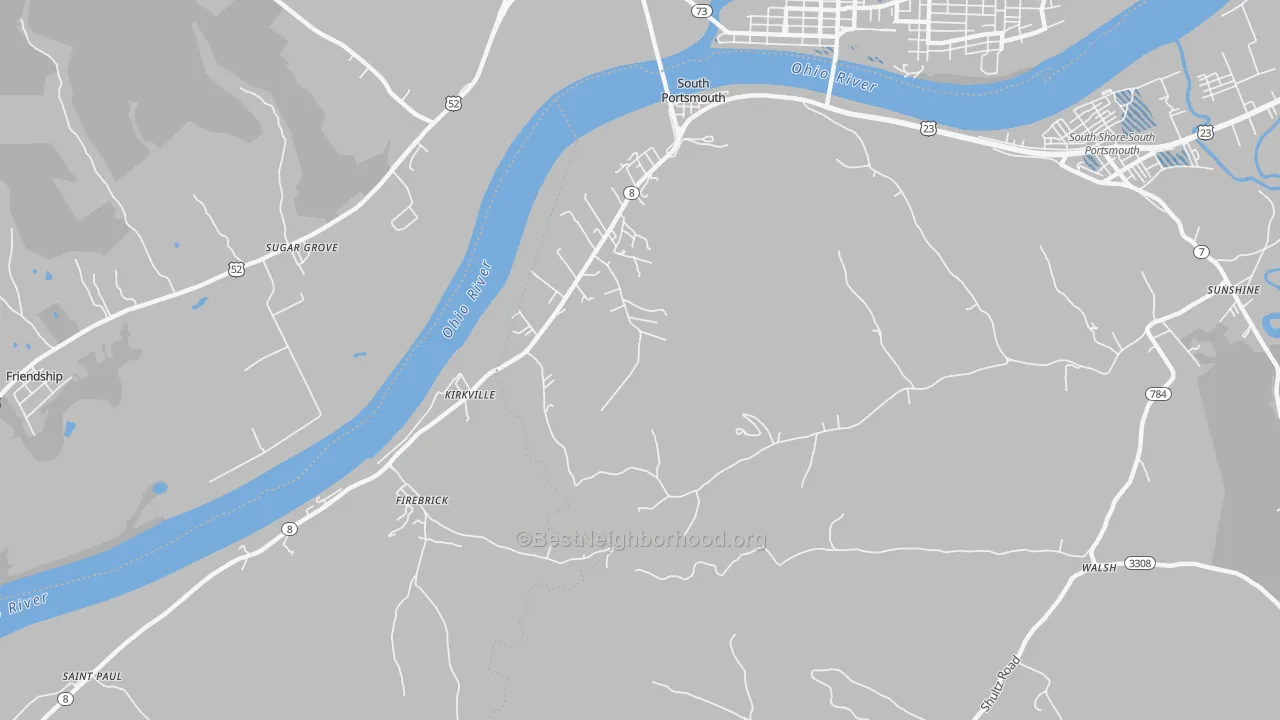 Transit Grade map of 41174, KY