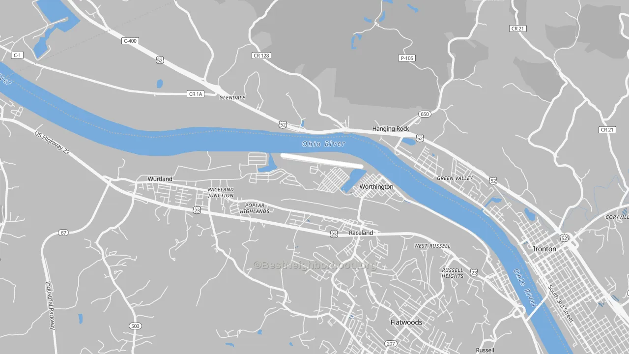 Transit Grade map of 41183, KY