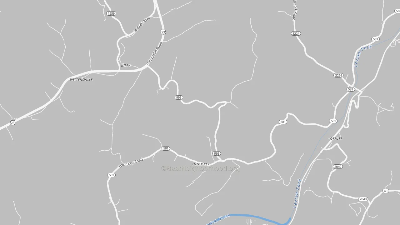 Transit Grade map of 41263, KY