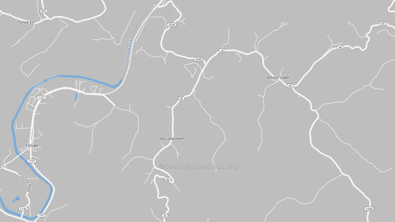 Transit Grade map of 41271, KY