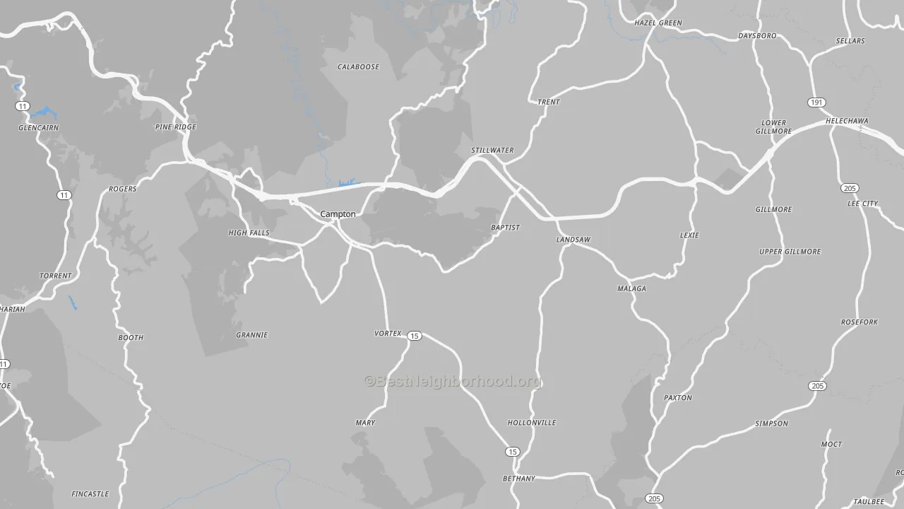 Transit Grade map of 41301, KY