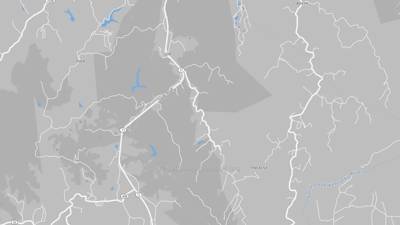 Transit Grade map of 41397, KY