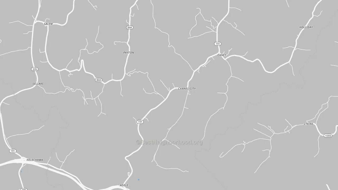 Transit Grade map of 41408, KY