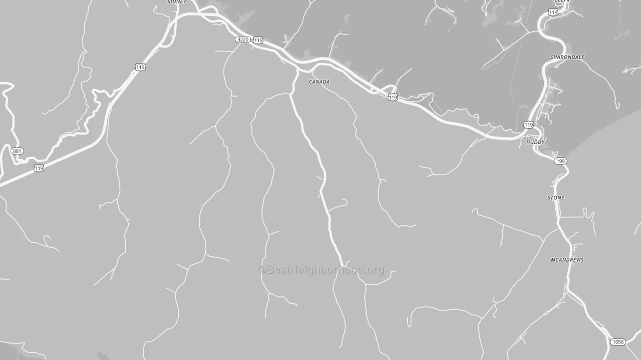 Transit Grade map of 41519, KY