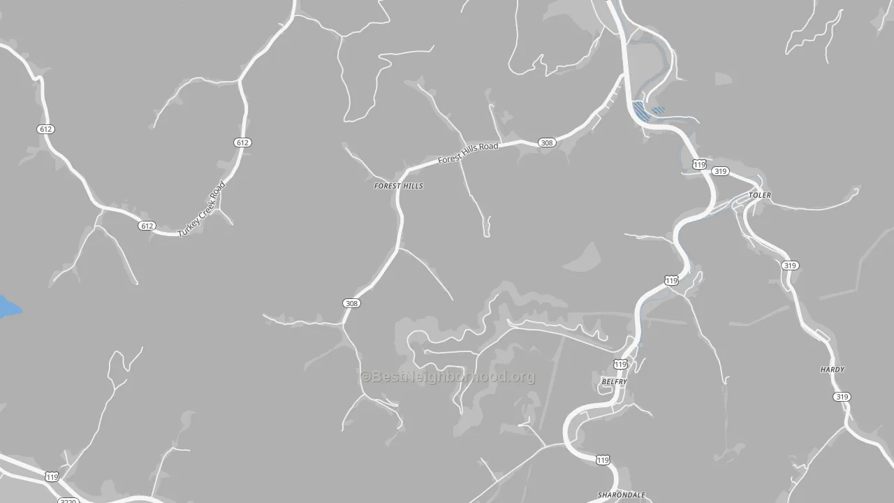 Transit Grade map of 41527, KY