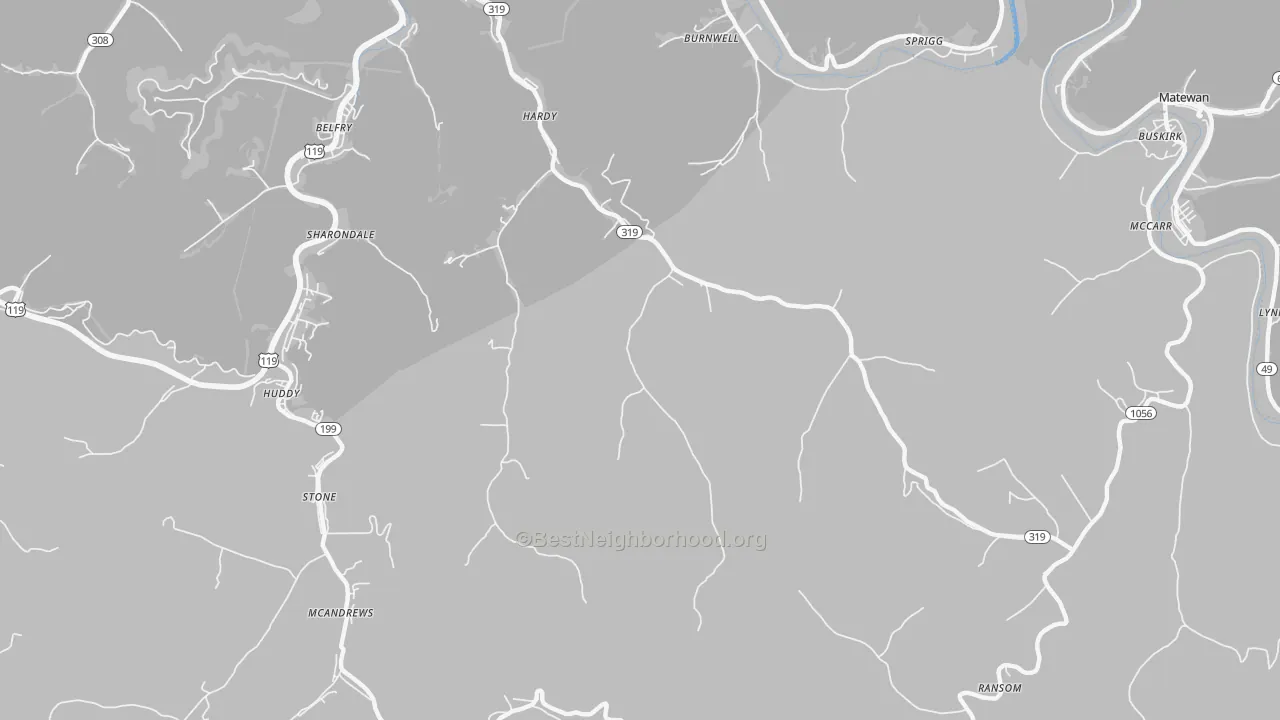 Transit Grade map of 41531, KY