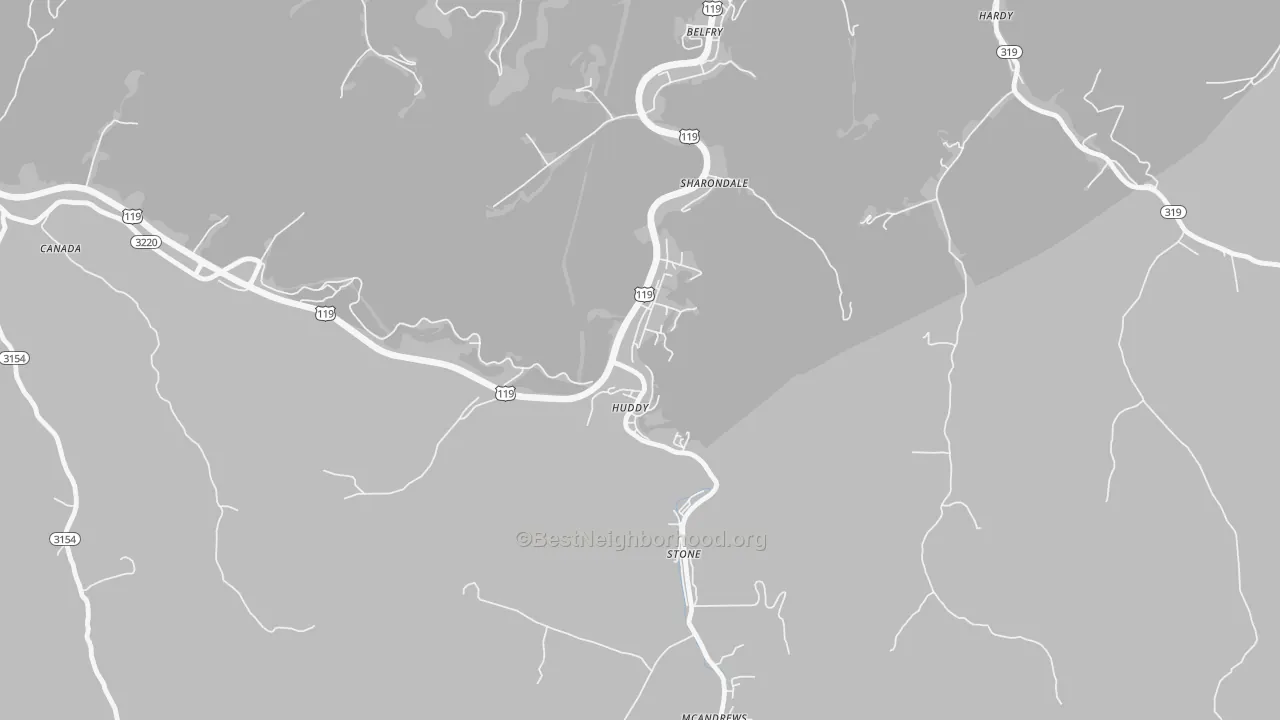 Transit Grade map of 41535, KY