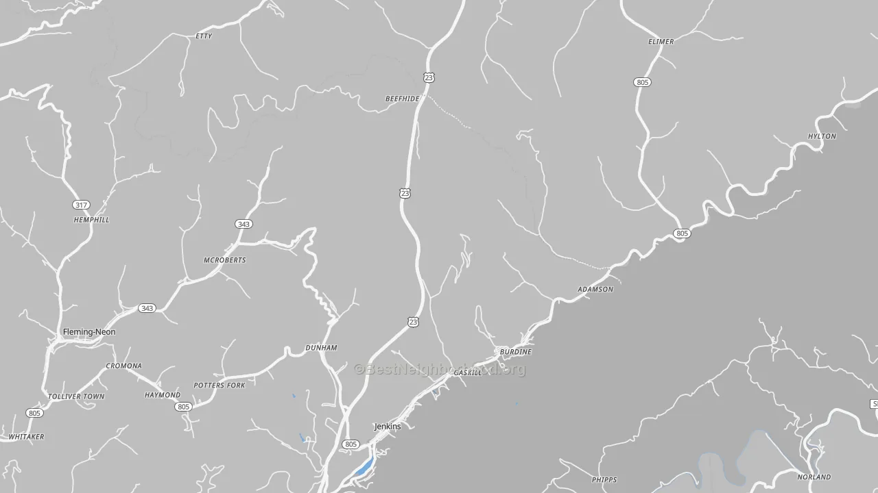 Transit Grade map of 41537, KY