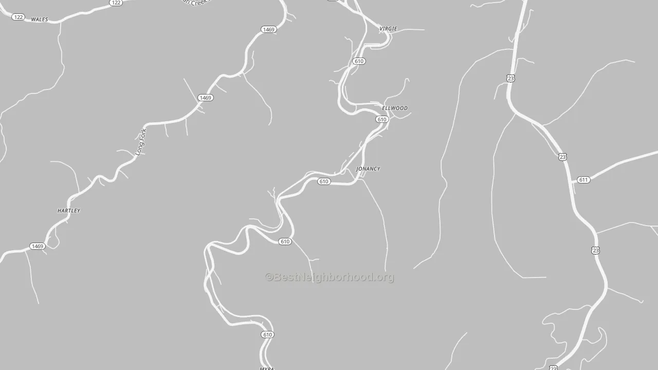 Transit Grade map of 41538, KY
