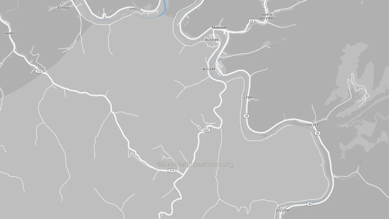 Transit Grade map of 41544, KY