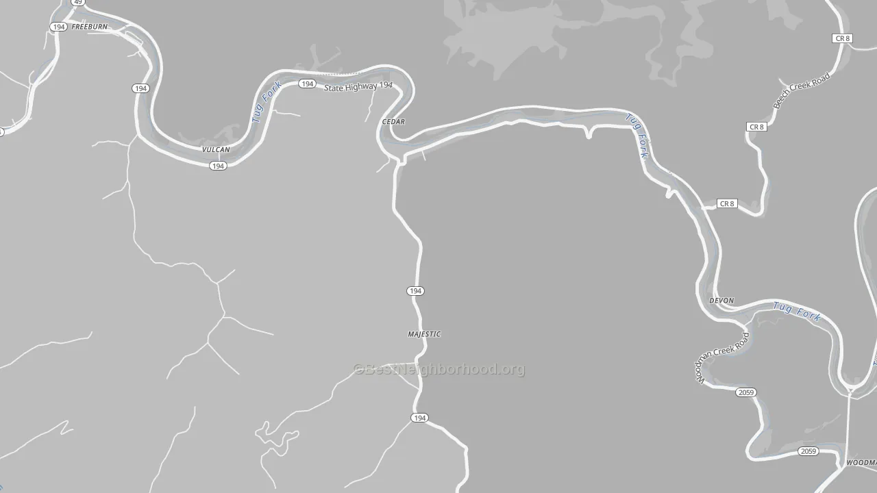 Transit Grade map of 41547, KY