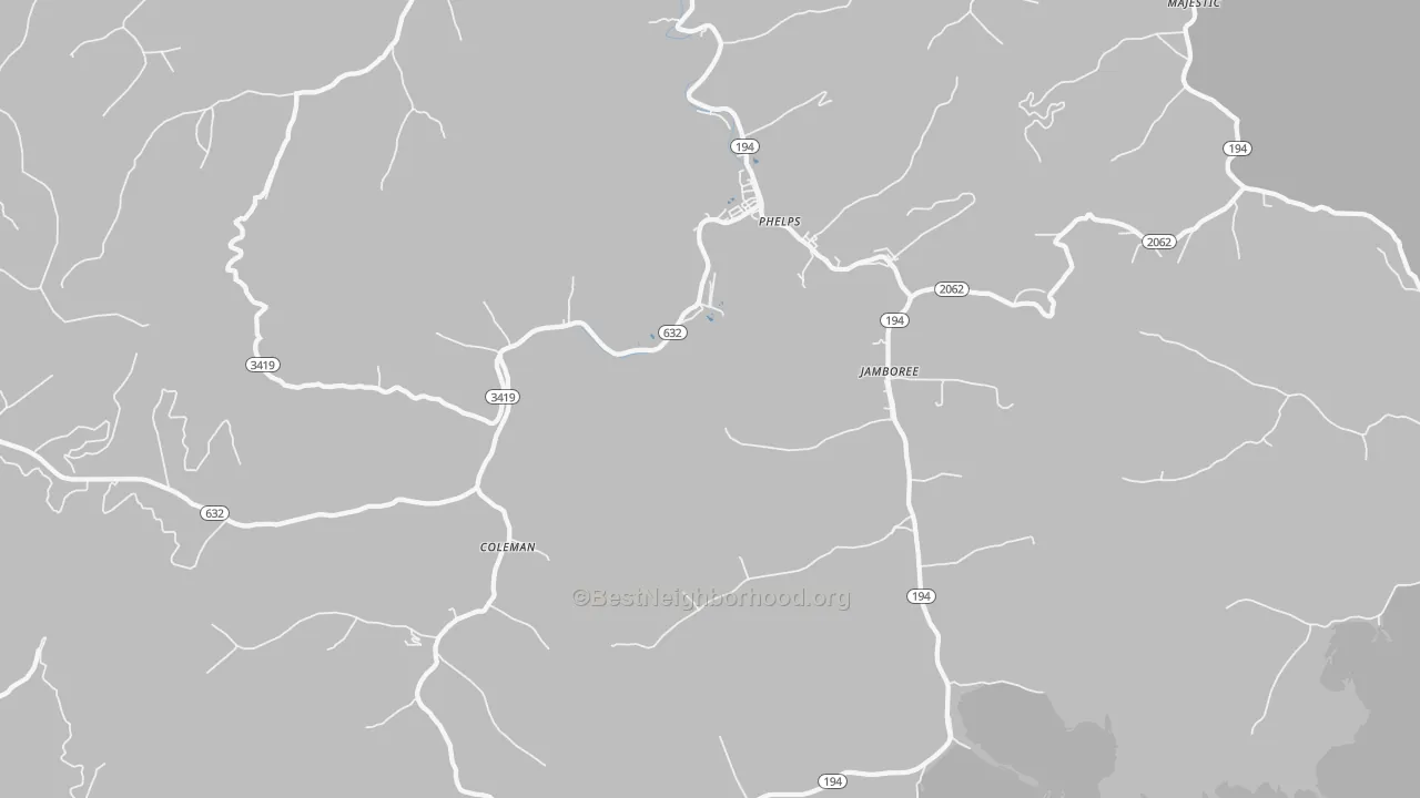 Transit Grade map of 41553, KY