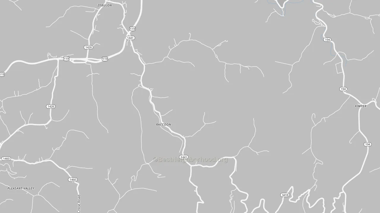 Transit Grade map of 41557, KY
