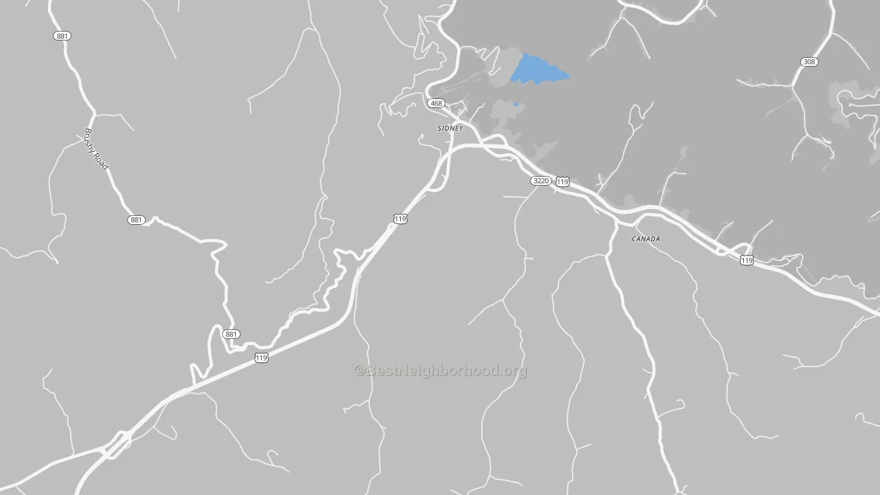 Transit Grade map of 41564, KY