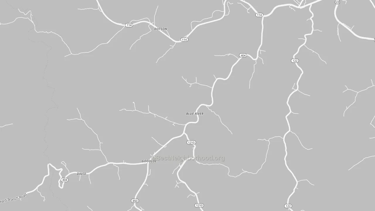 Transit Grade map of 41607, KY