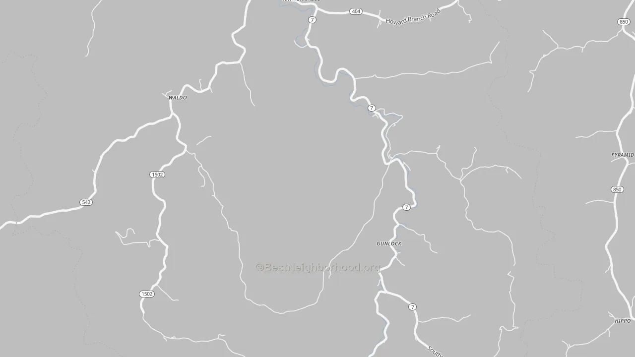 Transit Grade map of 41632, KY