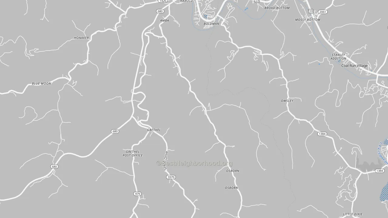 Transit Grade map of 41635, KY