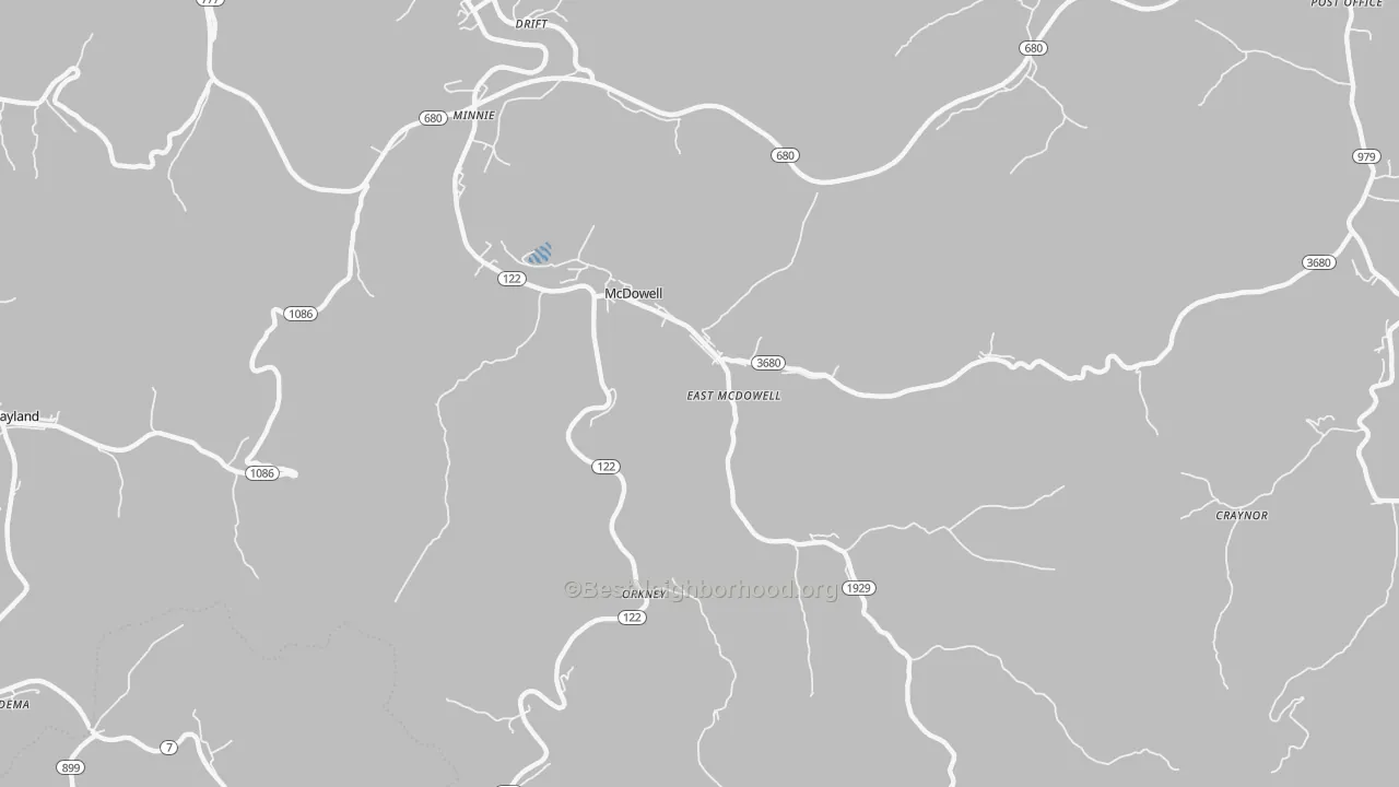 Transit Grade map of 41647, KY