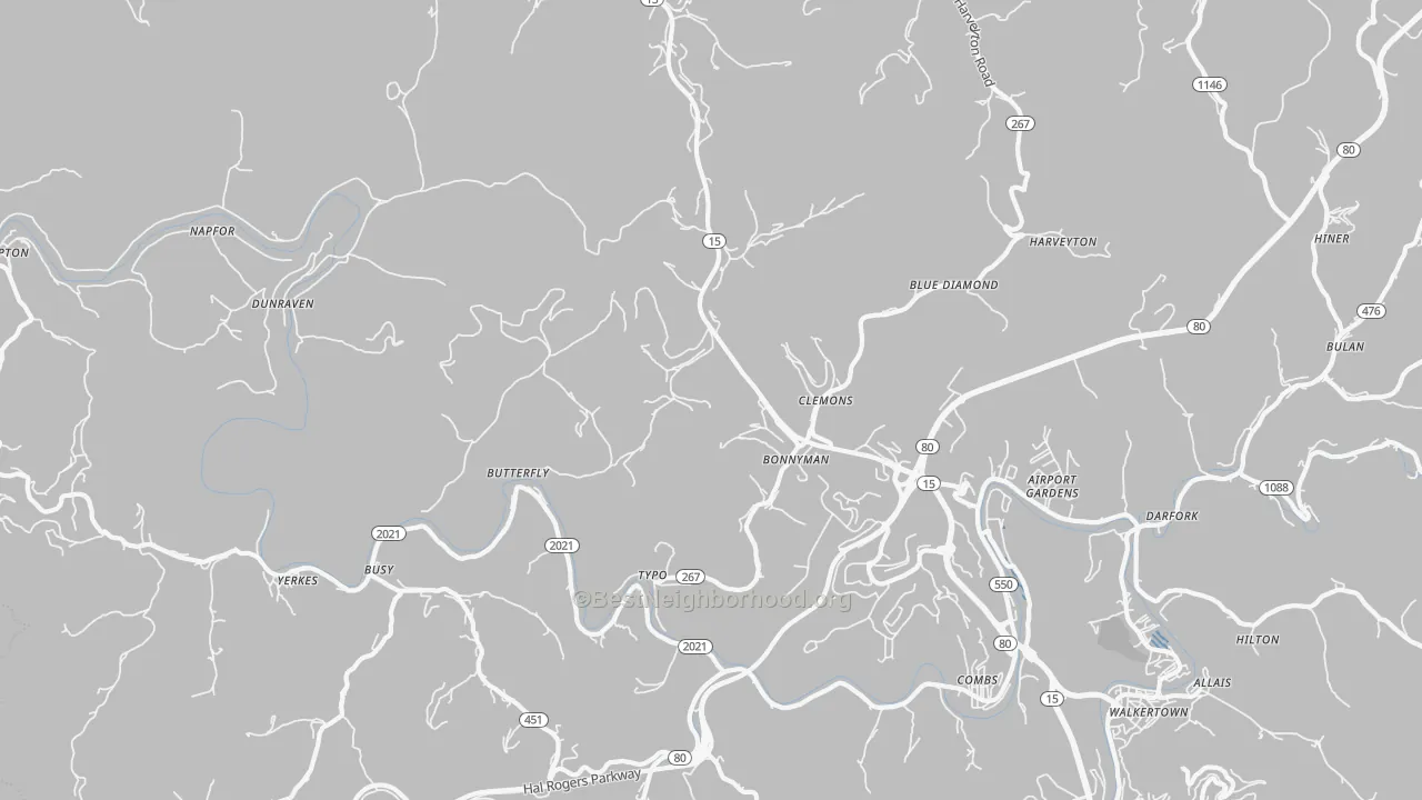 Transit Grade map of 41719, KY