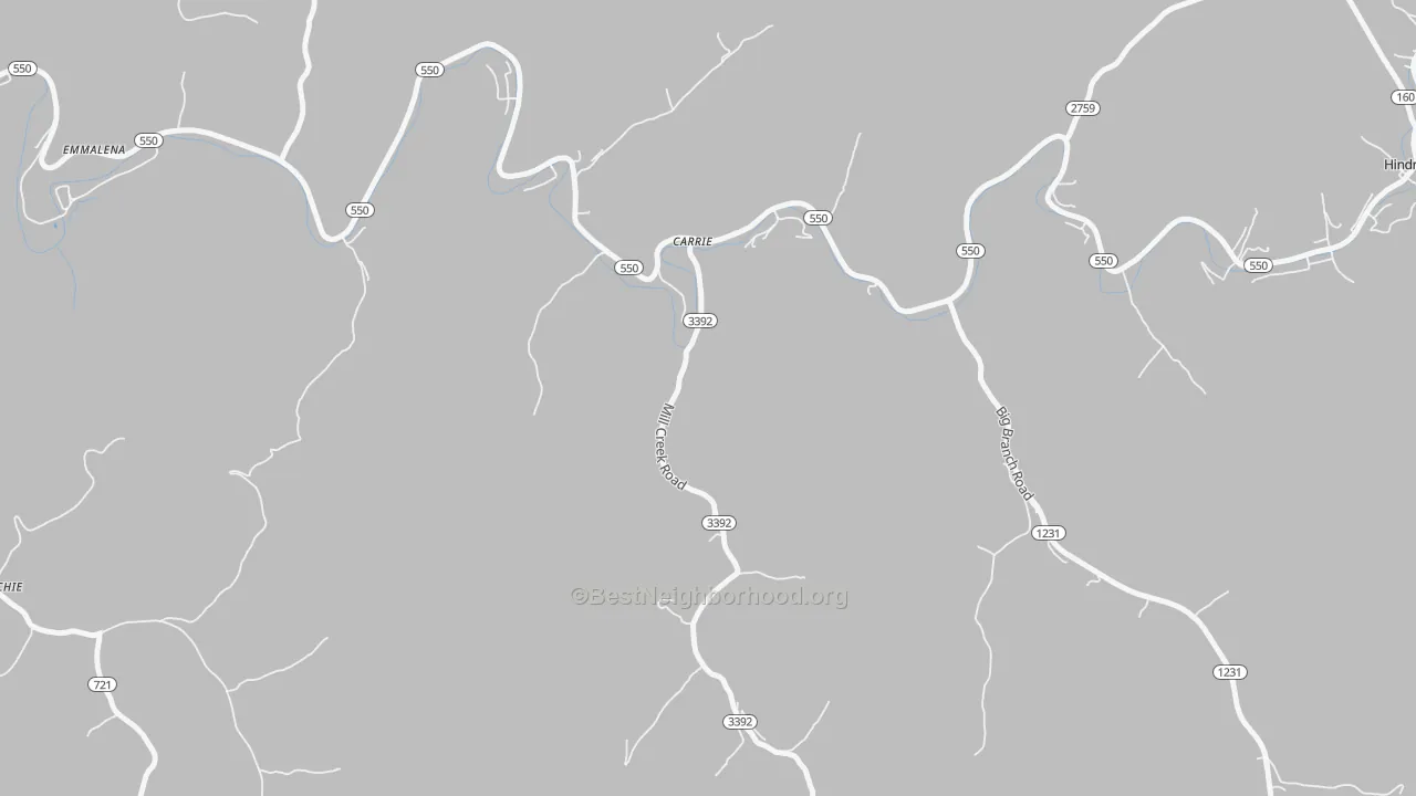 Transit Grade map of 41725, KY