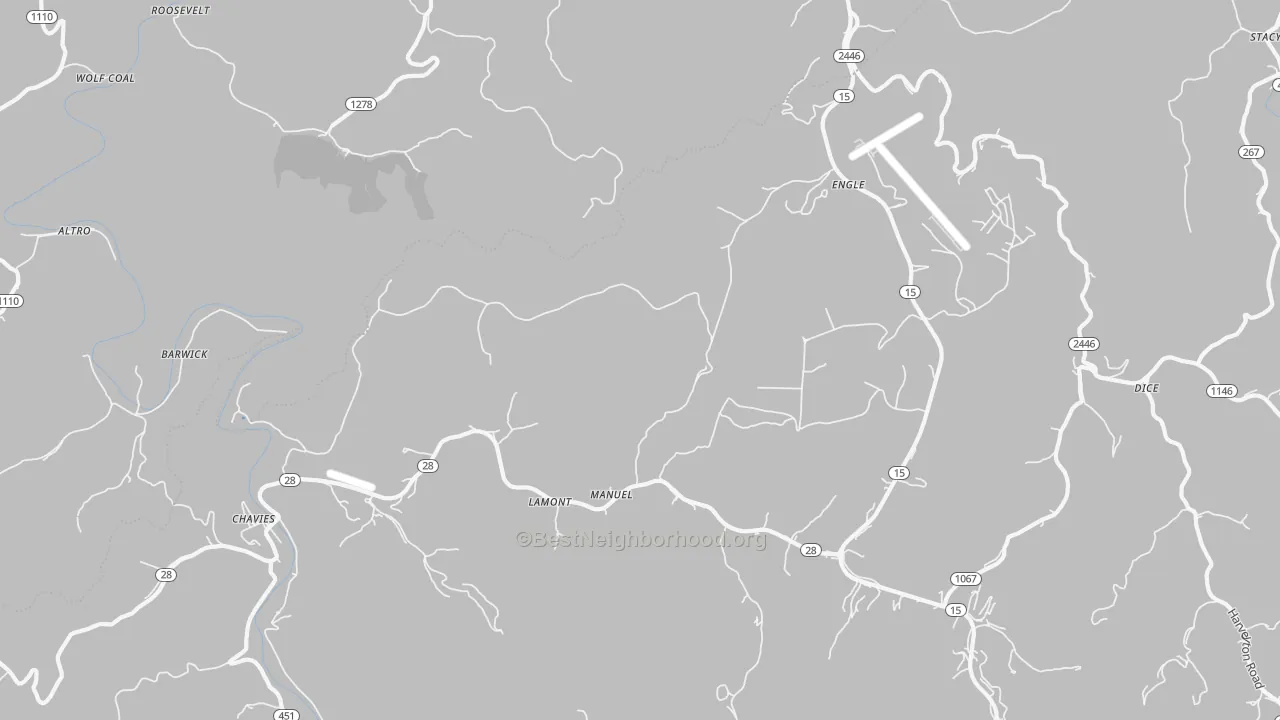 Transit Grade map of 41727, KY