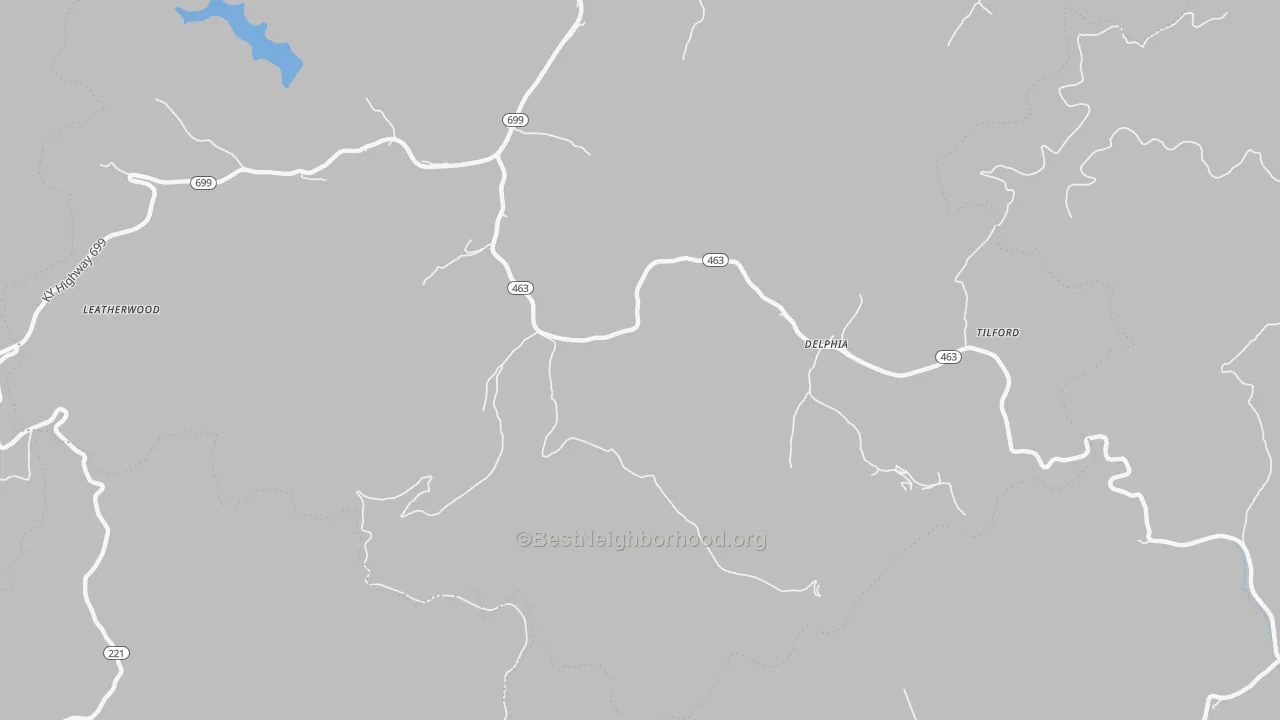 Transit Grade map of 41735, KY