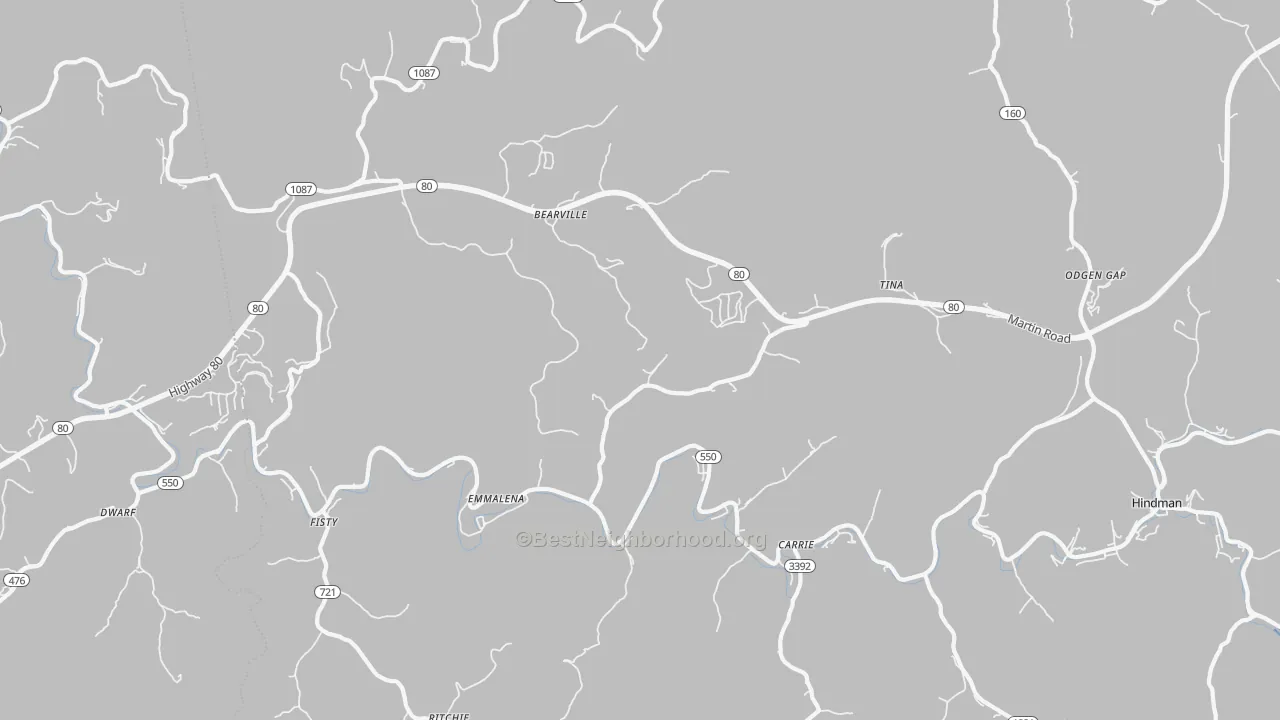 Transit Grade map of 41740, KY