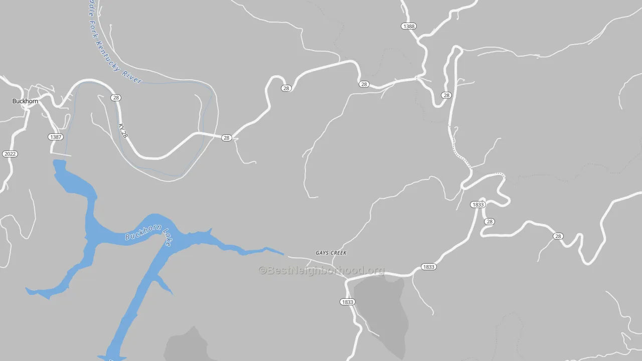 Transit Grade map of 41745, KY