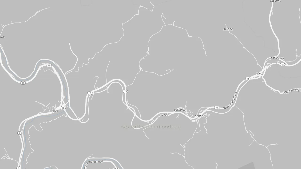 Transit Grade map of 41746, KY