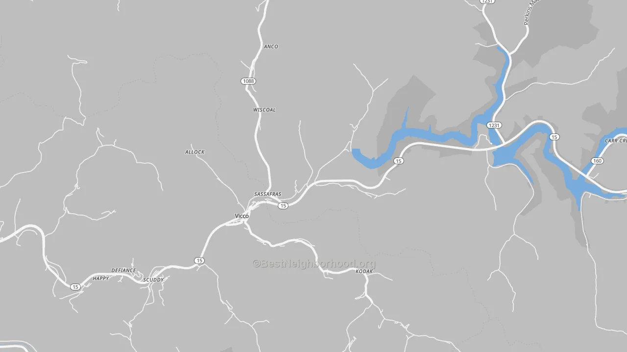 Transit Grade map of 41759, KY