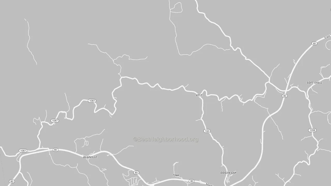 Transit Grade map of 41772, KY
