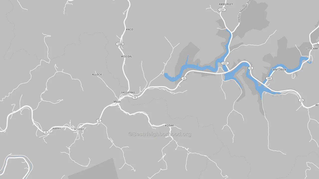 Transit Grade map of 41773, KY