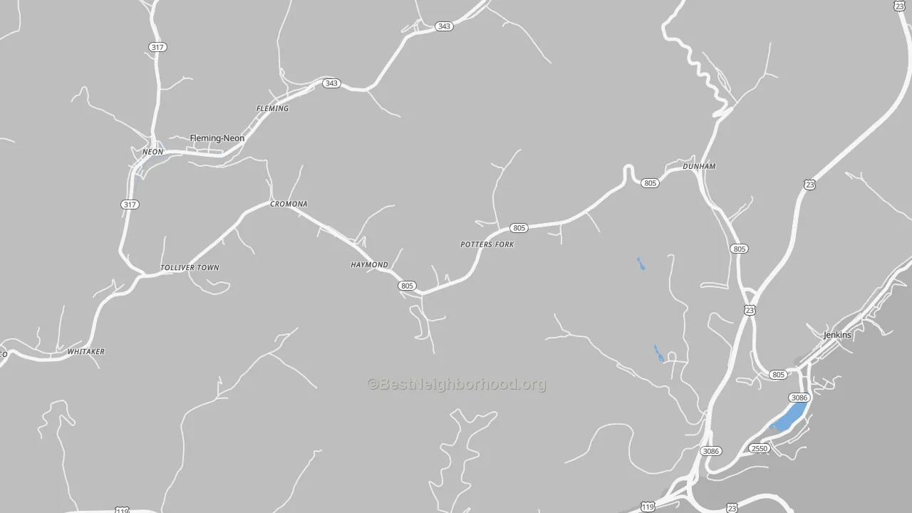 Transit Grade map of 41810, KY