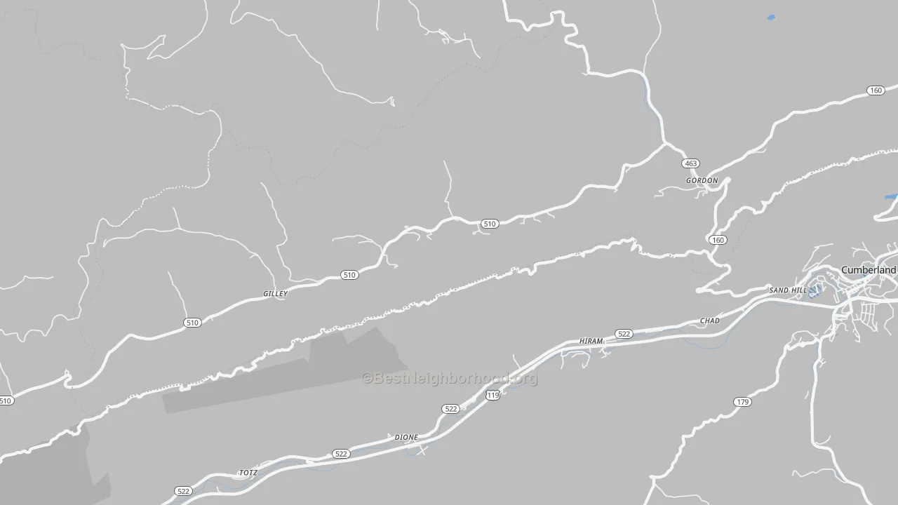 Transit Grade map of 41819, KY